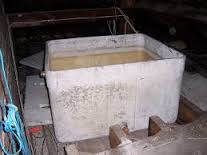 Asbestos water tank